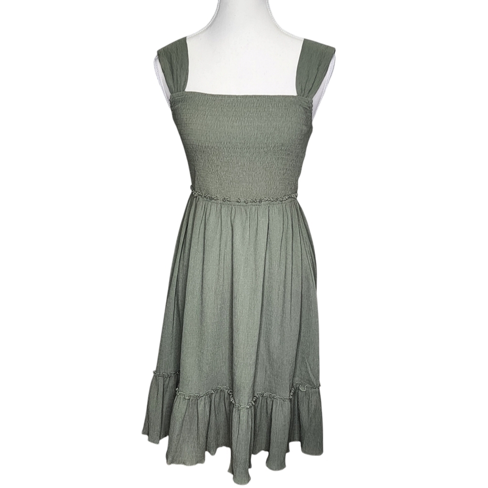 NWT Love Stitch Green Sleeveless Tank Dress Size Medium